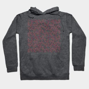 Curl Flower Seamless Pattern Hoodie